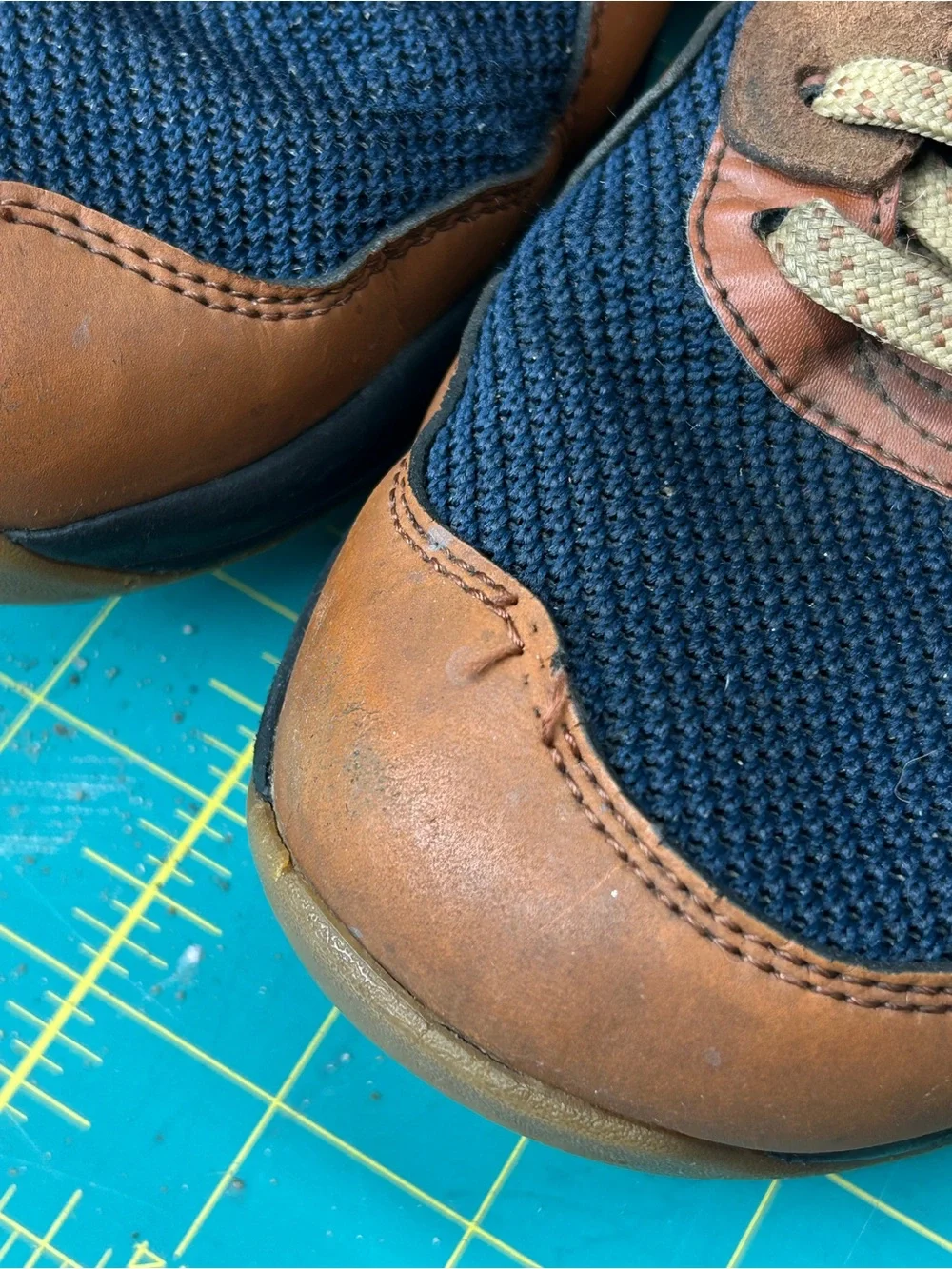 Lems Trailhead Shoes in Brown and Navy